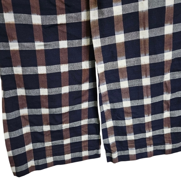 Alix of Bohemia Navy Brown Charlie Plaid Princess Pant NWT - Picture 4 of 13
